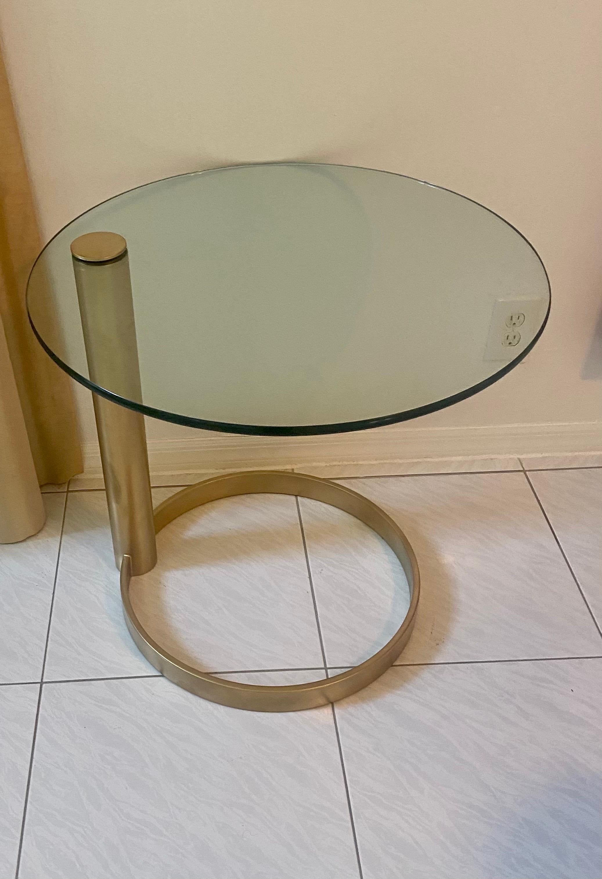 Sculptural Brass Side Table by Pace Collection For Sale 9
