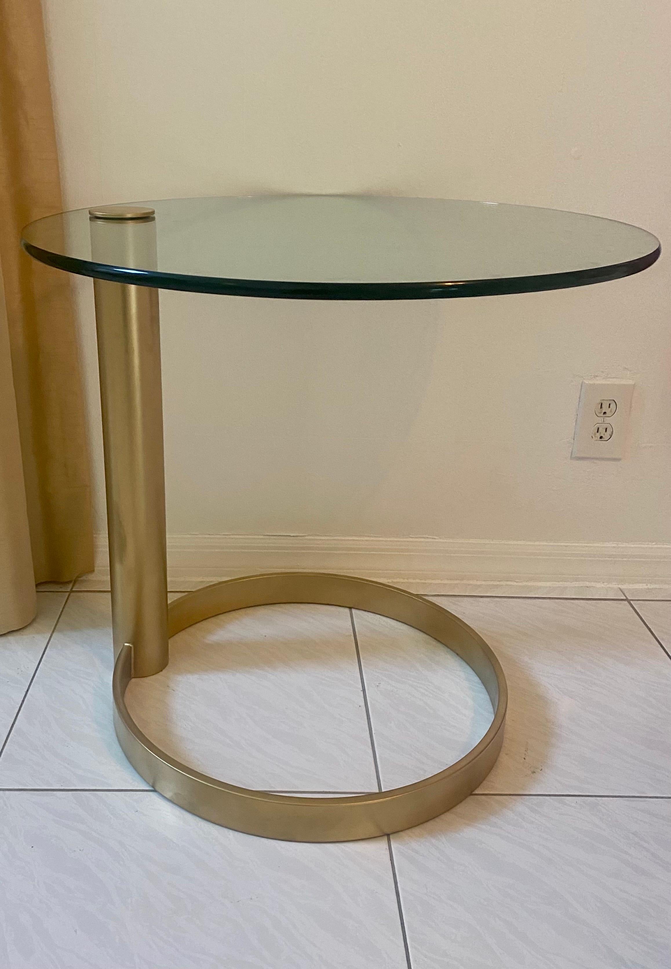 Sculptural Brass Side Table by Pace Collection For Sale 12