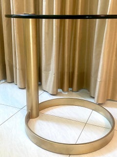 Sculptural Brass Side Table by Pace Collection