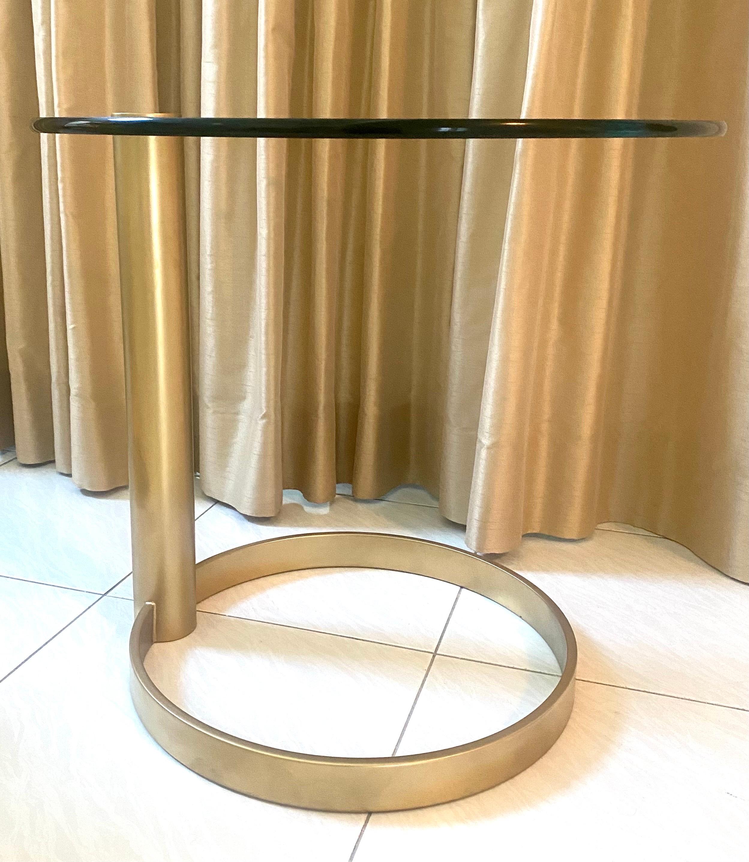 Mid-Century Modern Sculptural Brass Side Table by Pace Collection For Sale