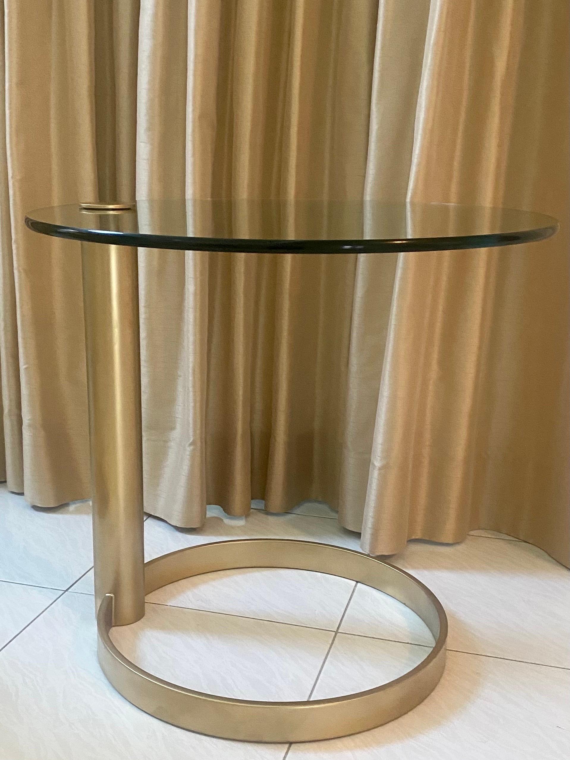 20th Century Sculptural Brass Side Table by Pace Collection For Sale