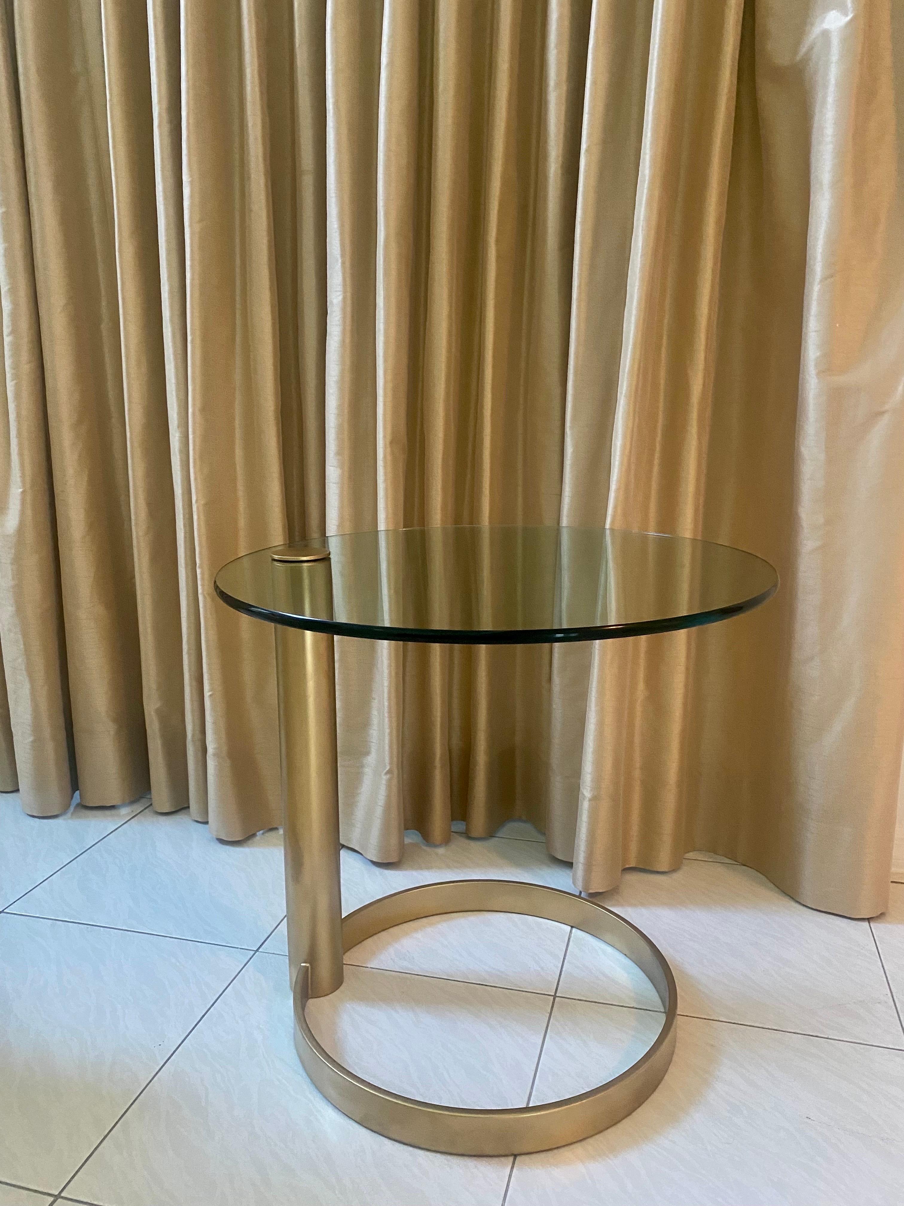 Sculptural Brass Side Table by Pace Collection For Sale 2