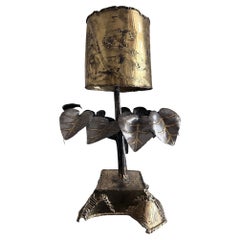 sculptural brass table lamp from the 1970's