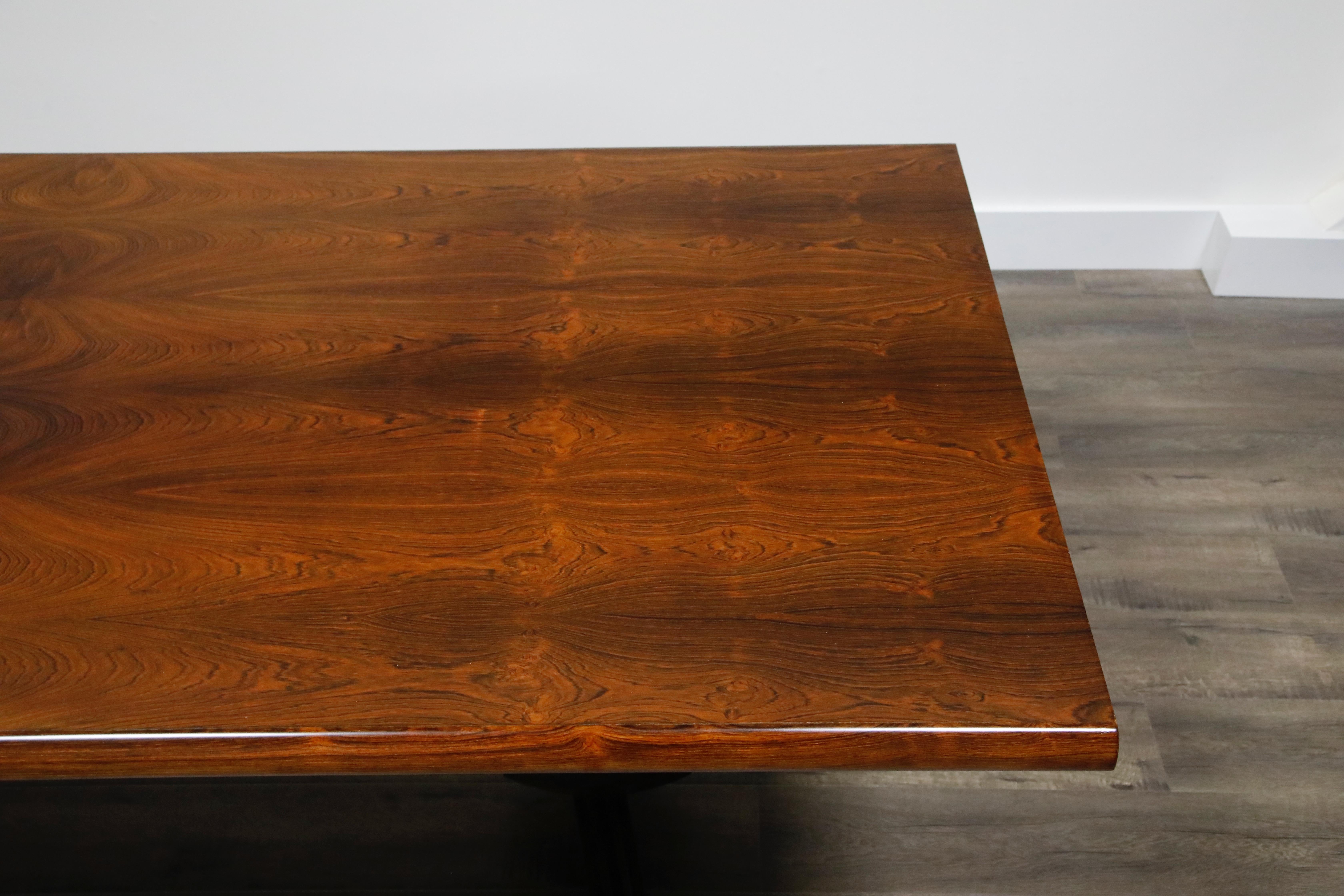 Sculptural Brazilian Rosewood Dining Table by Novo Rumo, Brazil, 1960s  5