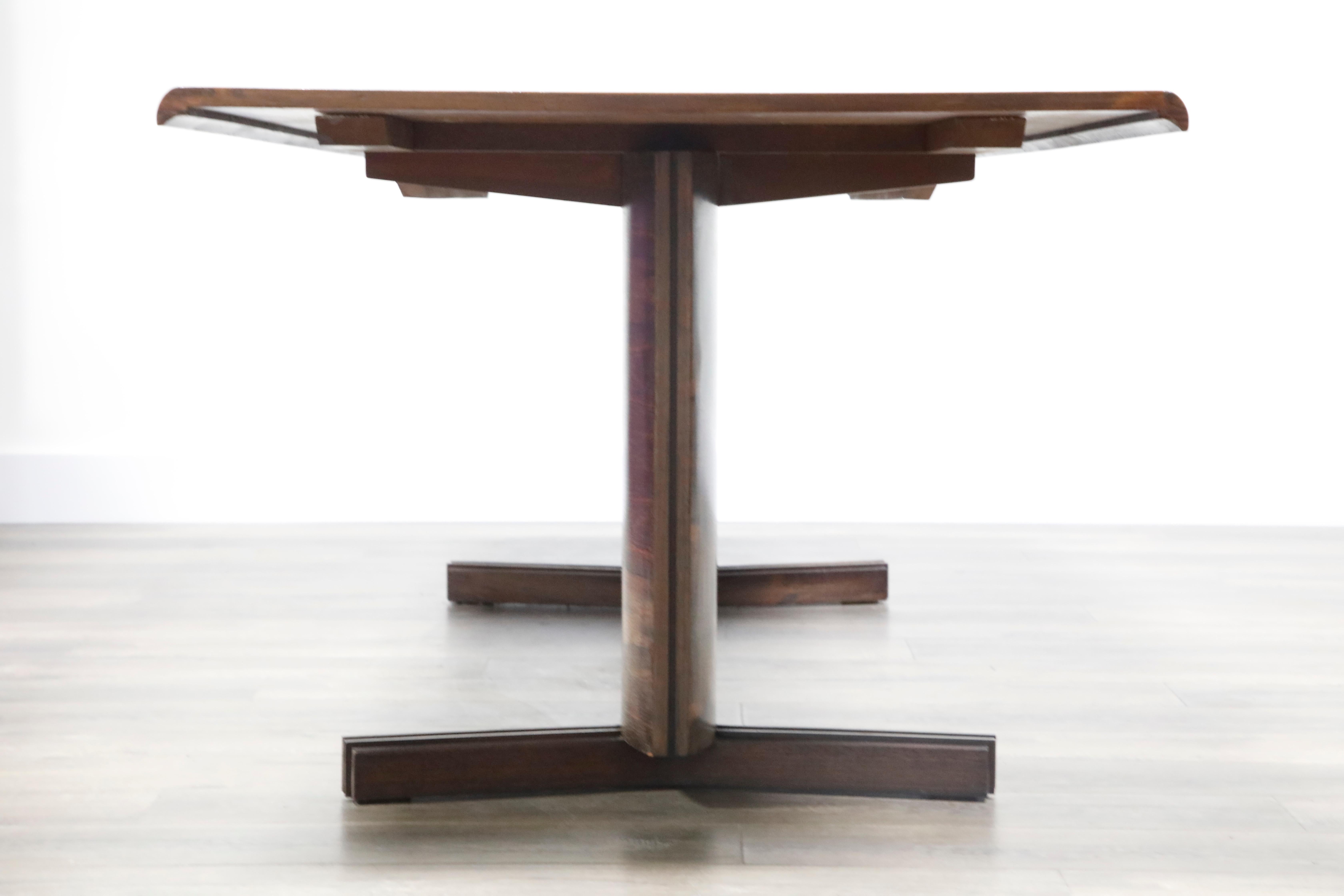 Sculptural Brazilian Rosewood Dining Table by Novo Rumo, Brazil, 1960s  1