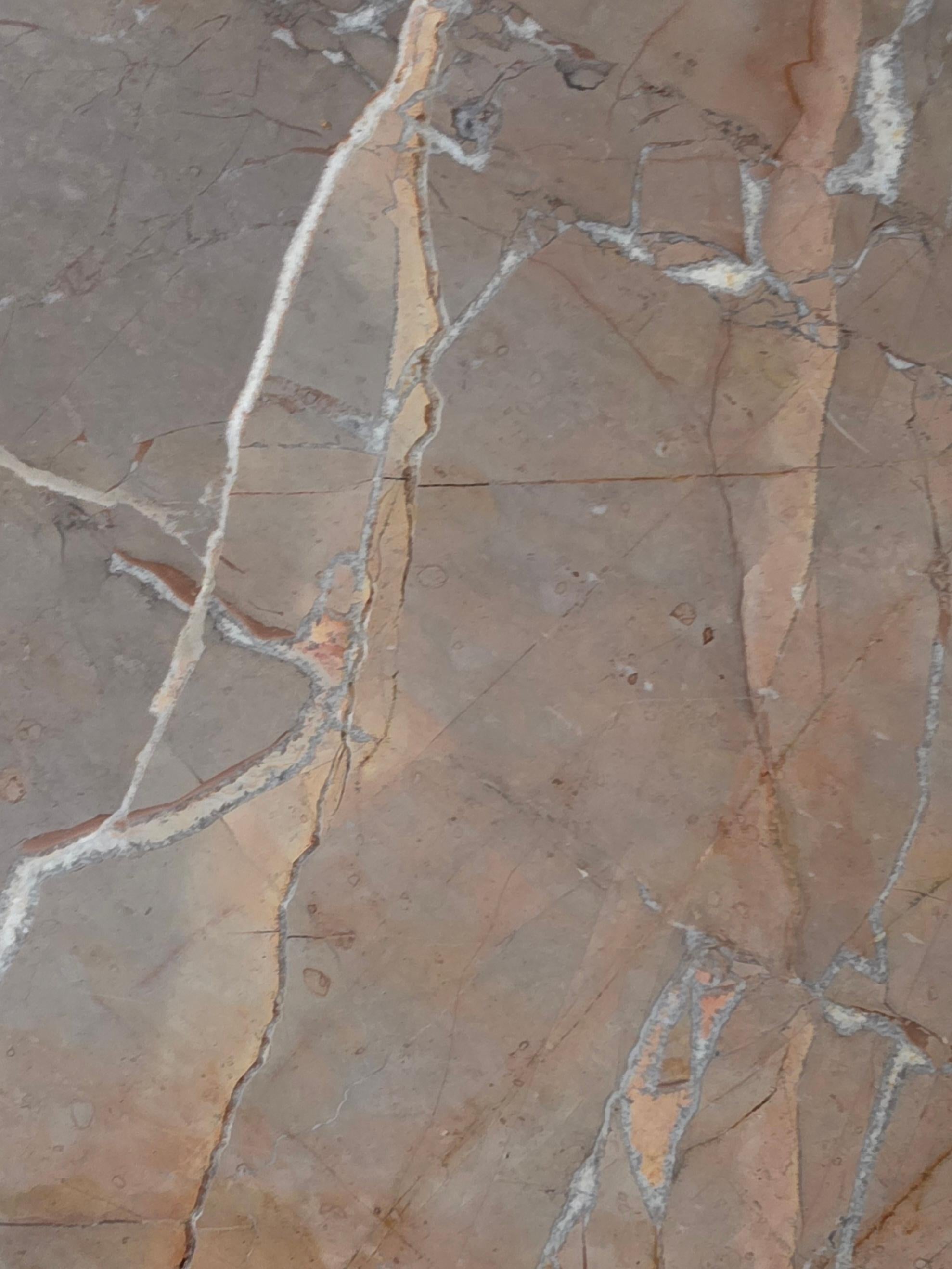 Tavolini scultorei in marmo di Breccia, anni '70 in vendita 3