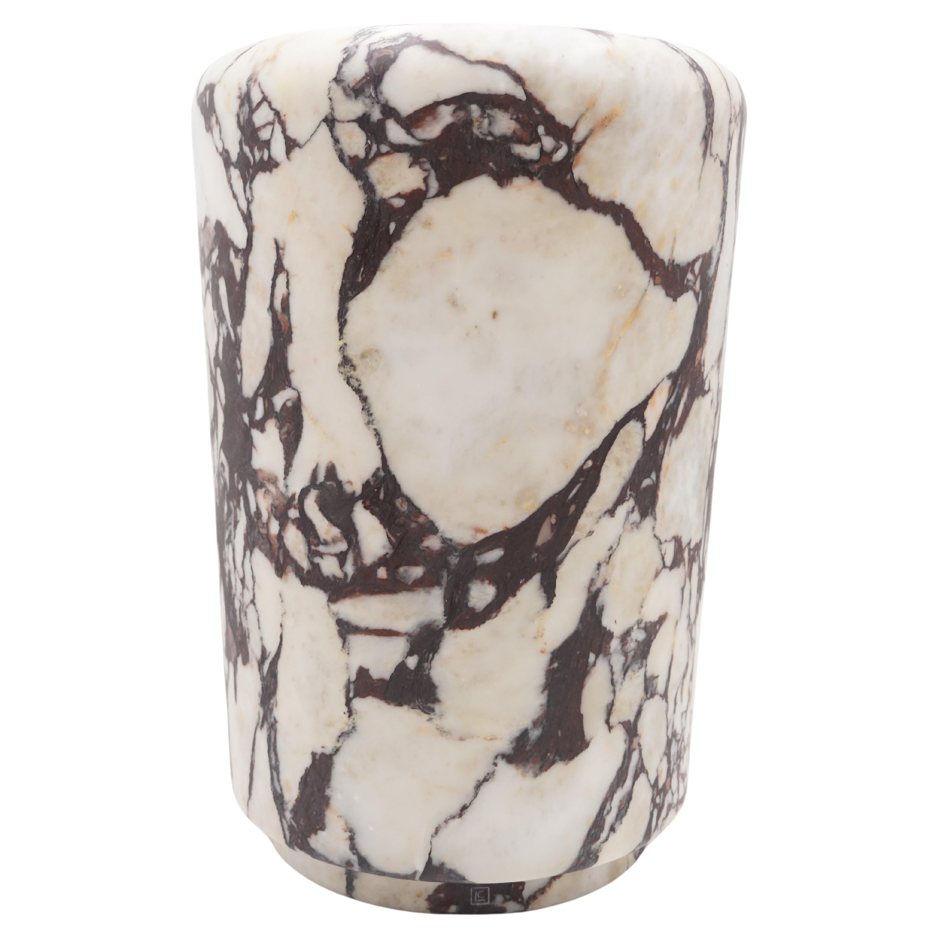 Sculptural Breccia Medicea Marble Stool "Throne of Dioniso" by Lorenzo Ciompi For Sale