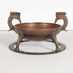 Cenicero escultórico de bronce de Oscar Bach