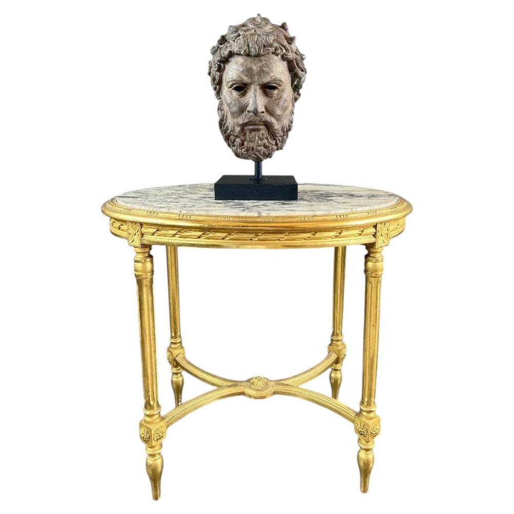 Sculptural Bronze Bust On Base, 20th Century For Sale