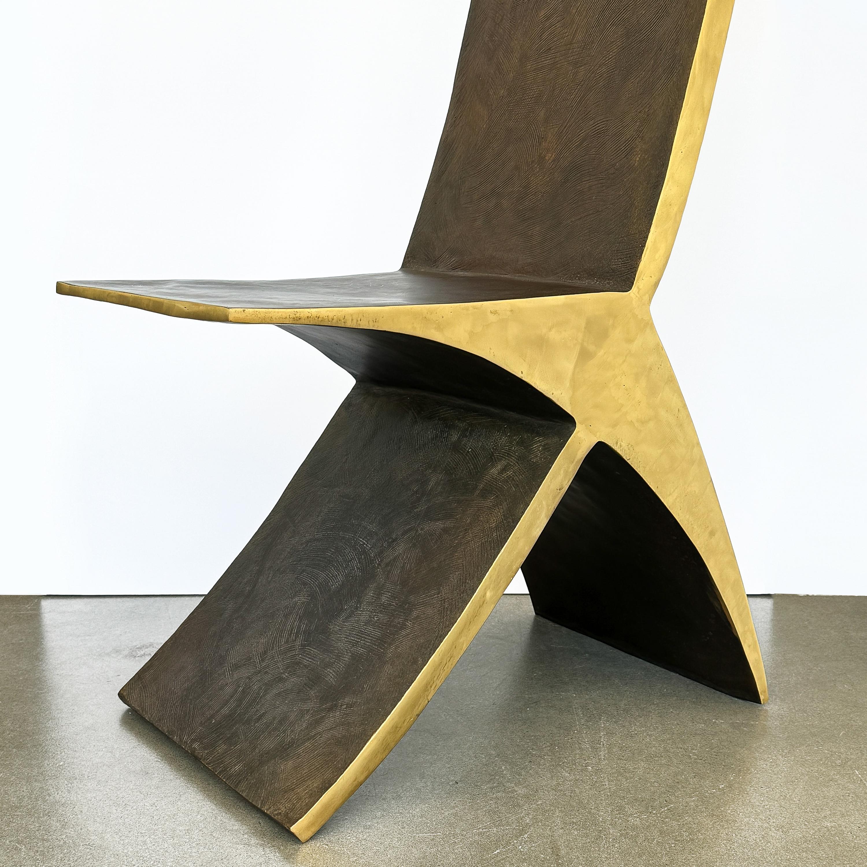 Sculptural Bronze Chair by James Vilona For Sale 9