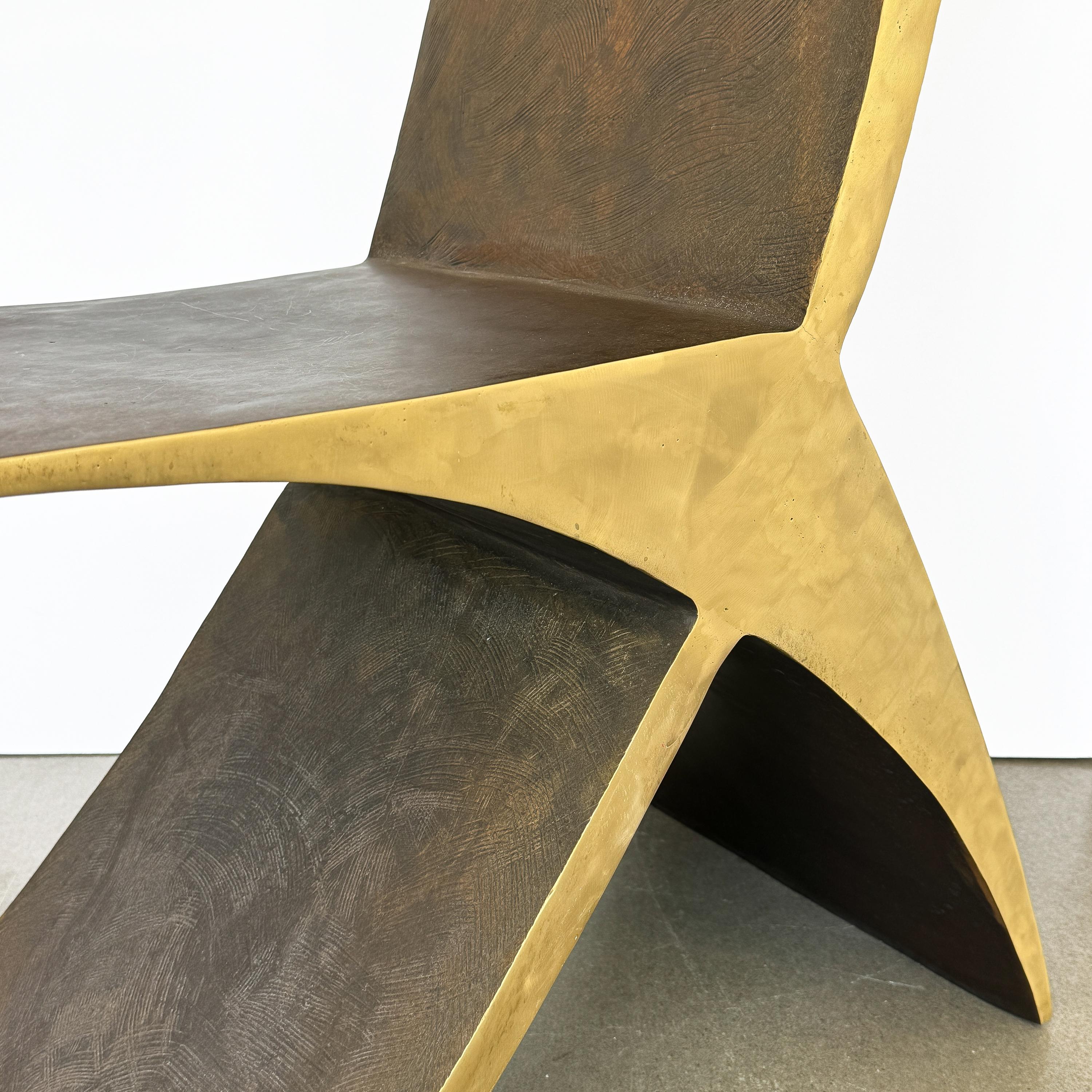 Sculptural Bronze Chair by James Vilona For Sale 10