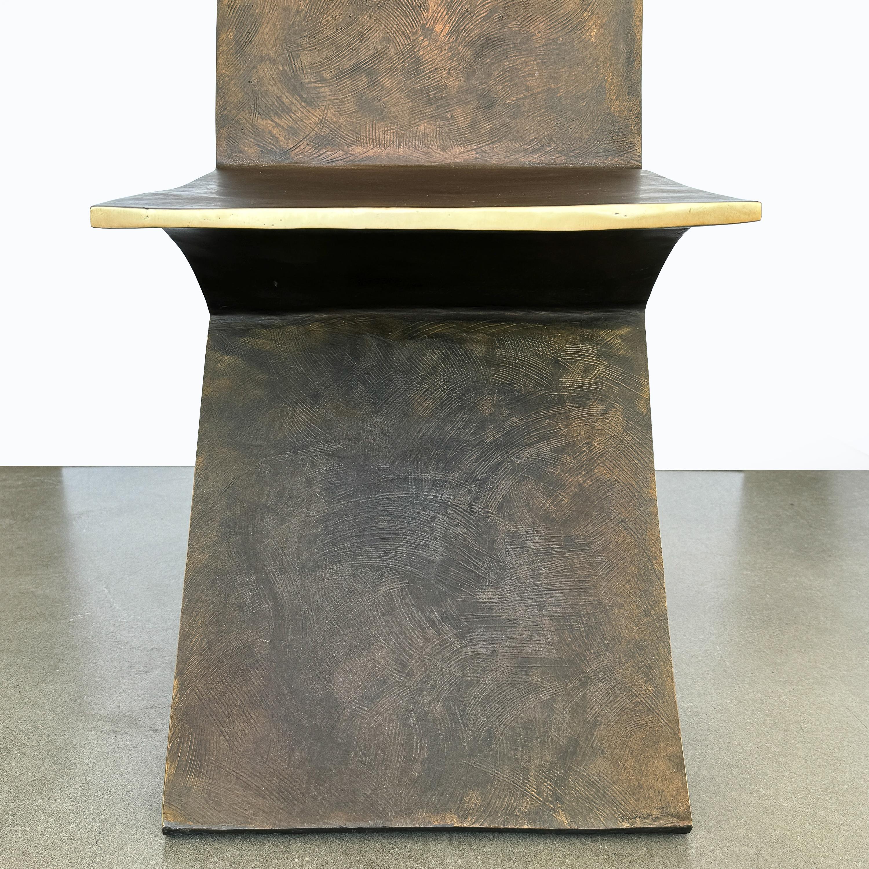 Sculptural Bronze Chair by James Vilona For Sale 13