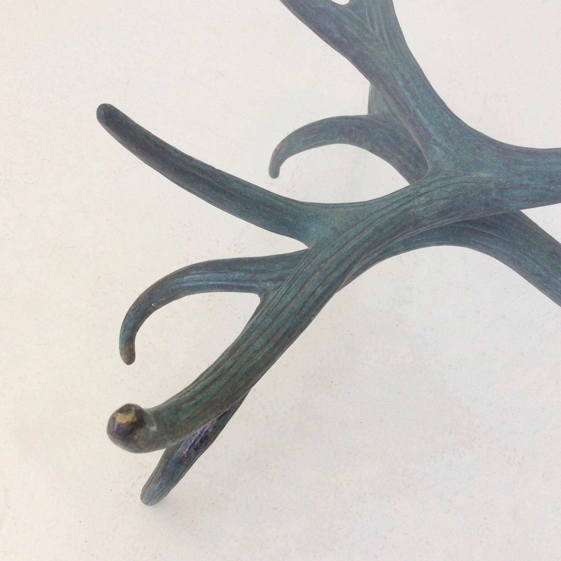 Sculptural Patinated Bronze Coffee Table, circa 1970, France 6