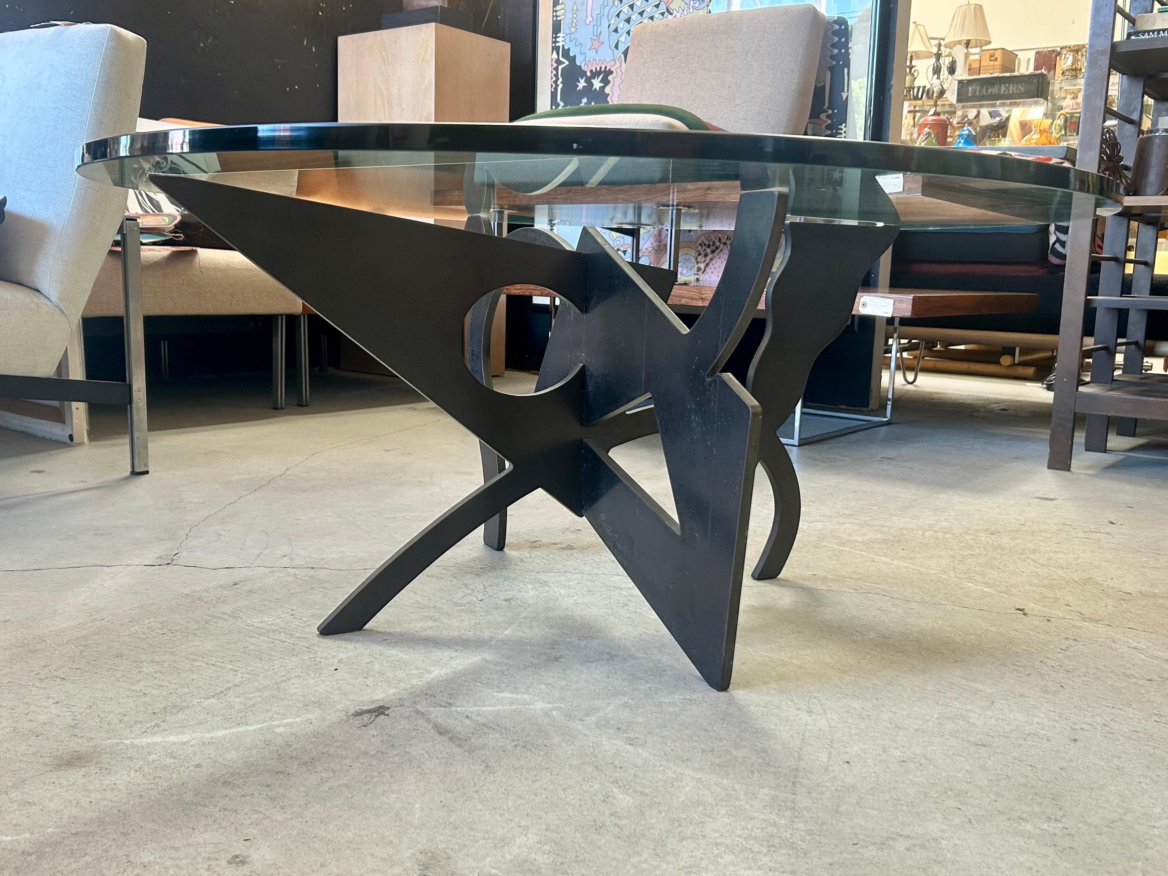 Sculptural Bronze Coffee Table Pucci De Rossi 1987 For Sale 2