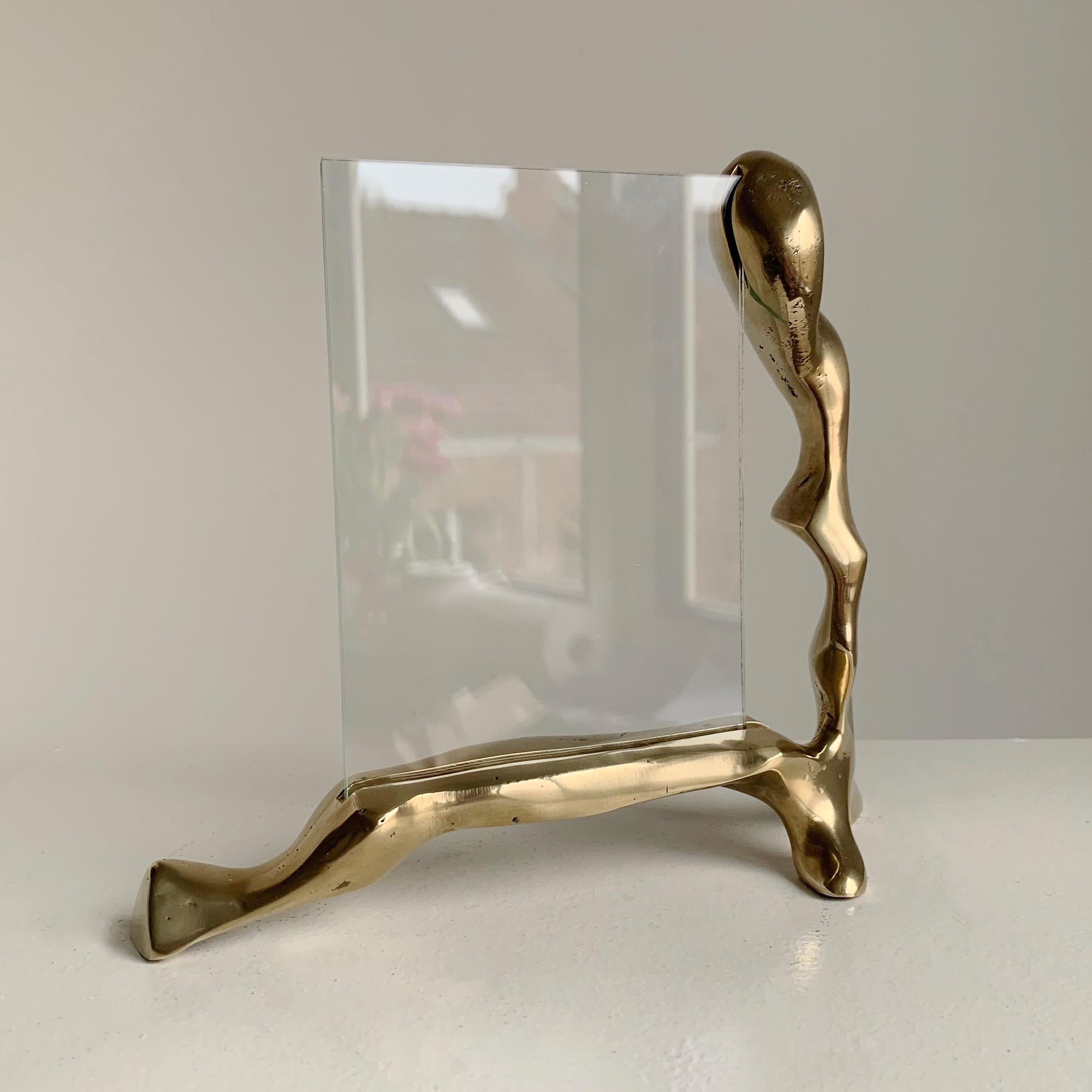 Late 20th Century Sculptural Bronze David Marshall  Signed Picture Frame, circa 1970, Spain. For Sale