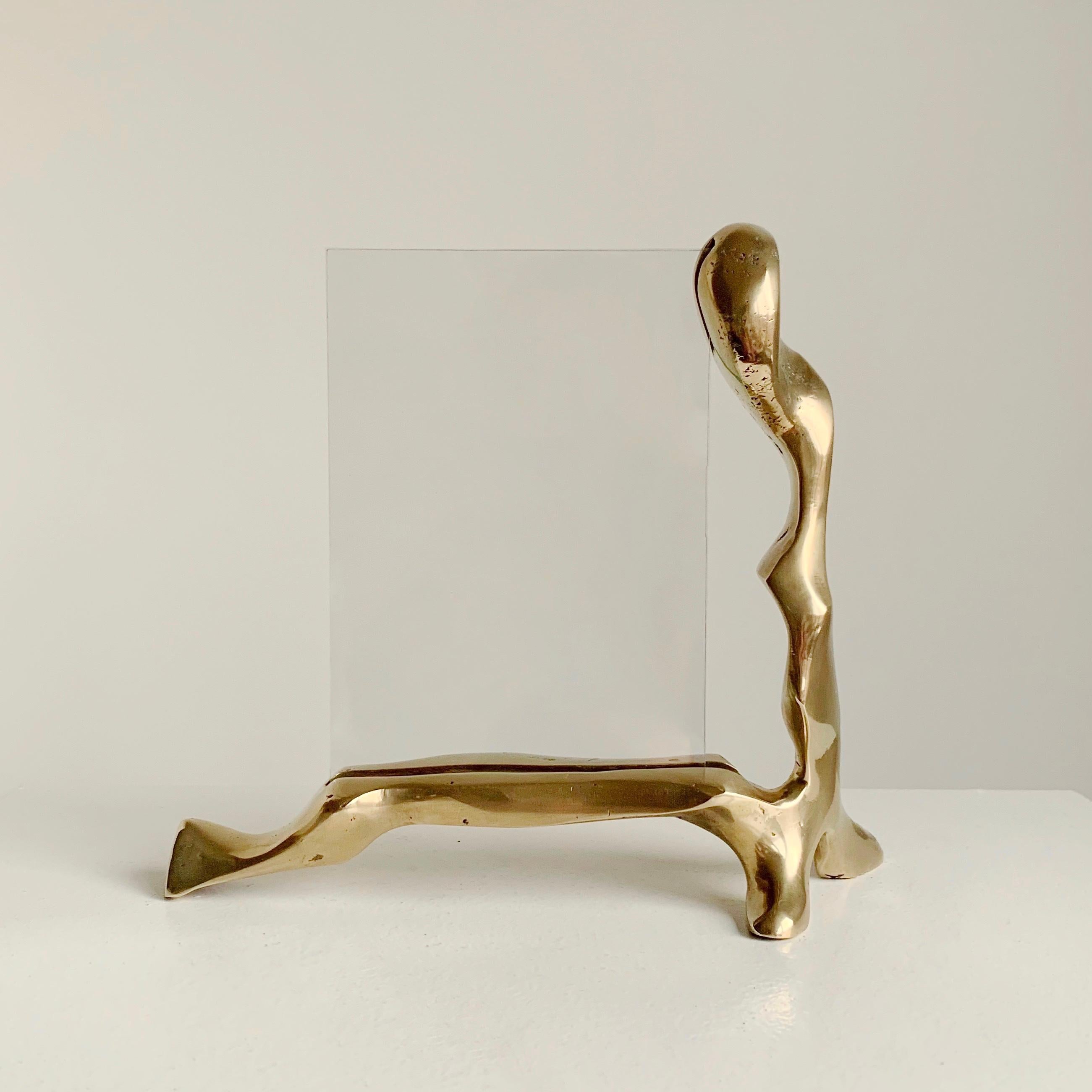 Sculptural Bronze David Marshall  Signed Picture Frame, circa 1970, Spain. For Sale 1