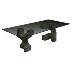 Sculptural Bronze Dining Table by Valenti, Spain circa 1990