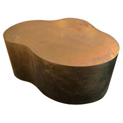 Sculptural Bronze Freeform Table, Karl Springer & Silas Seandel Style, 1980s