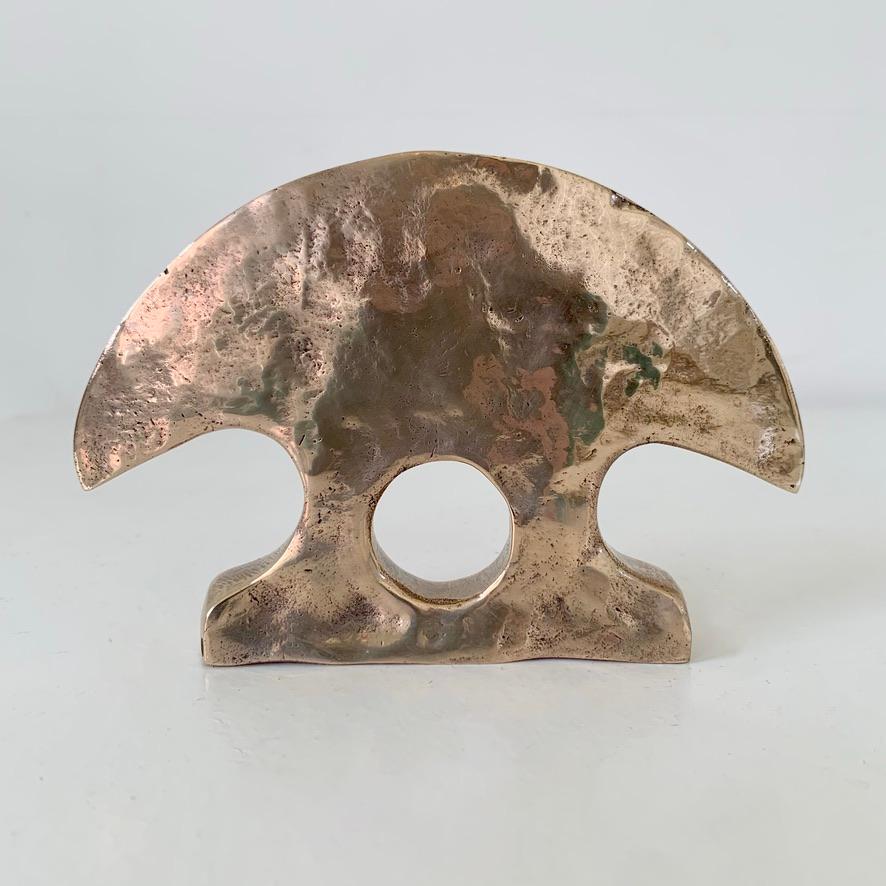 Mid-Century Modern Sculptural Bronze Paperweight, circa 1970, France. For Sale