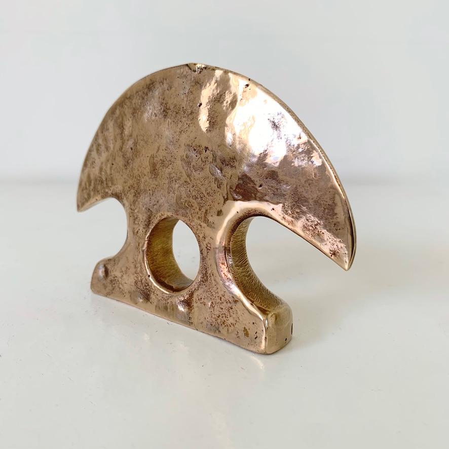French Sculptural Bronze Paperweight, circa 1970, France. For Sale