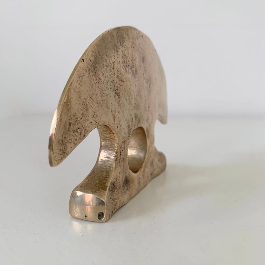 Late 20th Century Sculptural Bronze Paperweight, circa 1970, France. For Sale