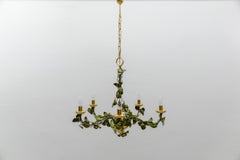 Skulpturale bronze-patinierte Hängeleuchte Lampe von Hans Möller, 1970er Jahre