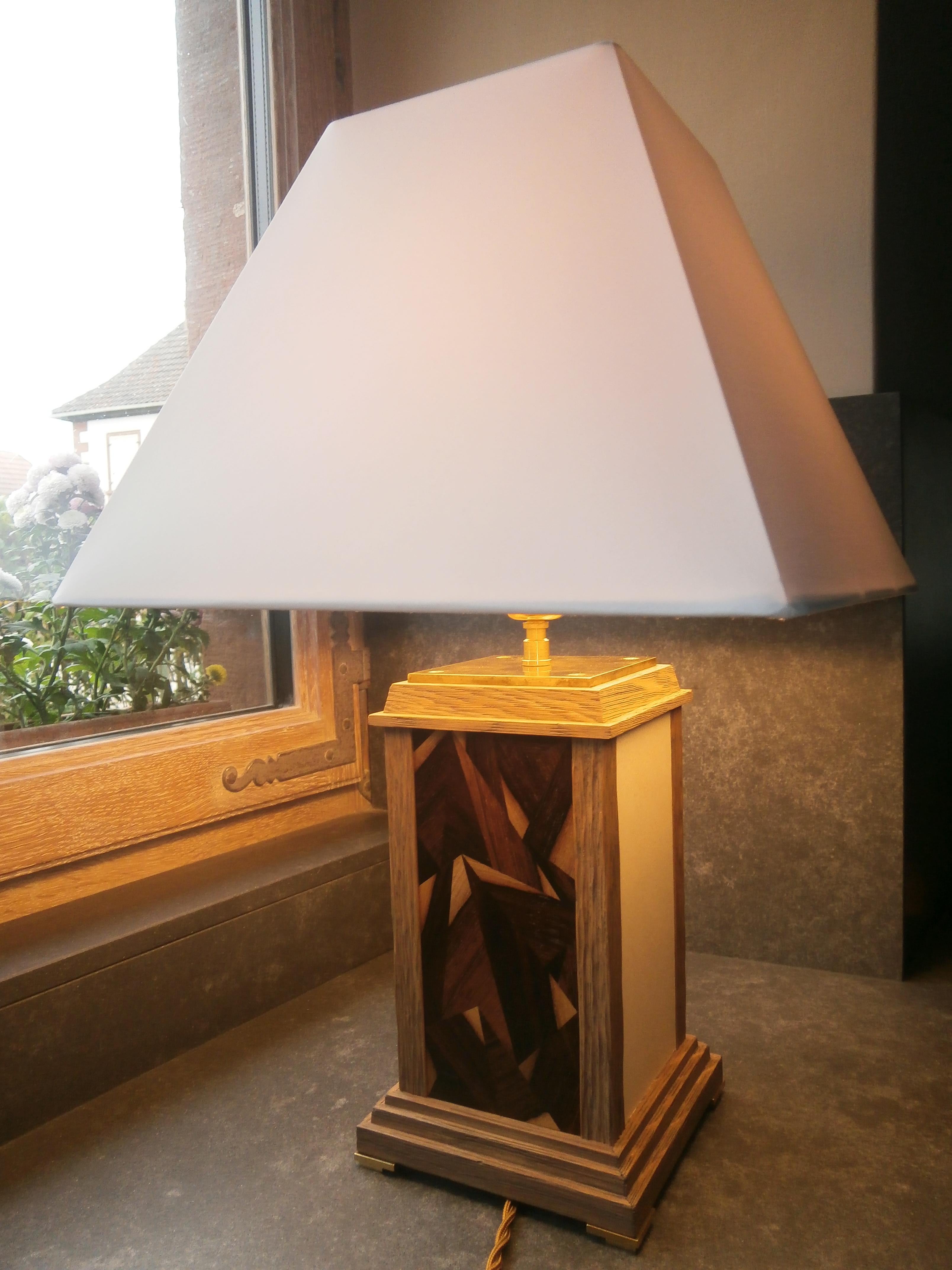 Lampe de table sculpturale en bronze en vente 6