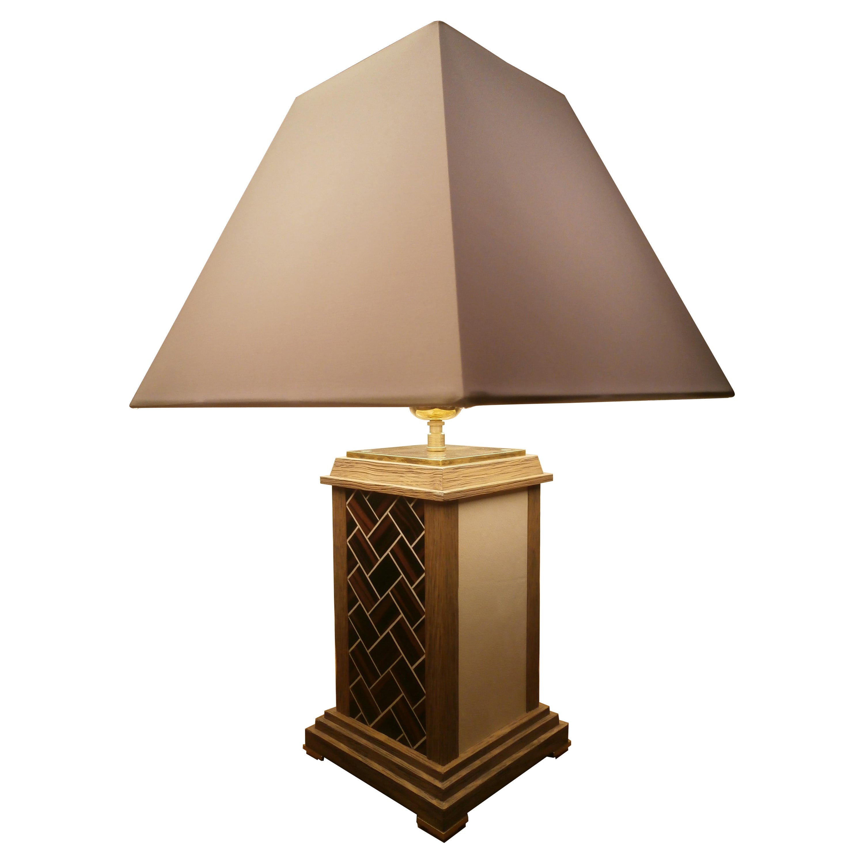 Sculptural Bronze Table Lamp