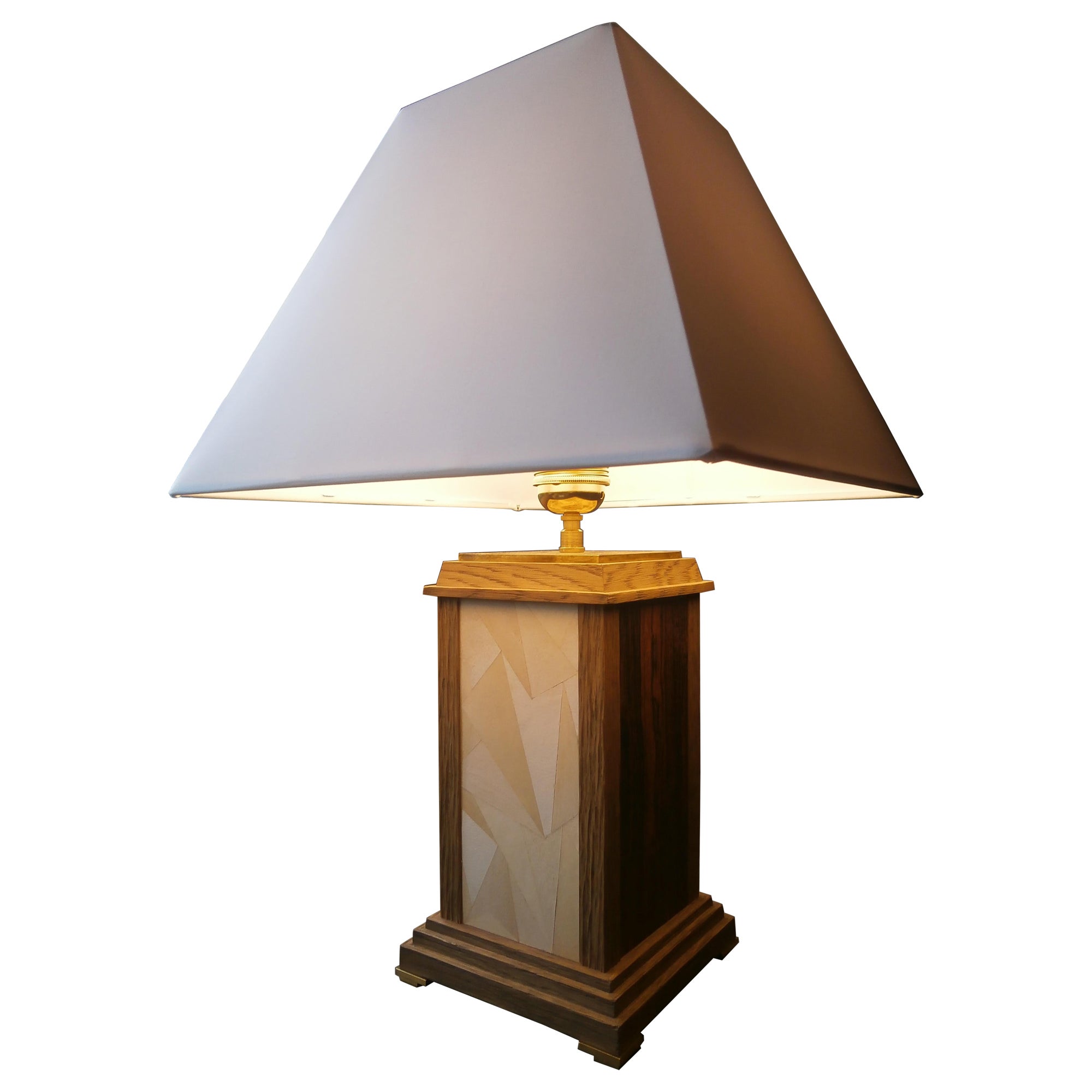 Sculptural Bronze Table Lamp