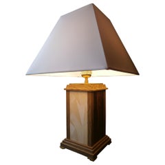 Lampe de table sculpturale en bronze
