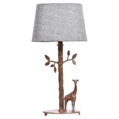 Sculptural Bronze Table Lamp