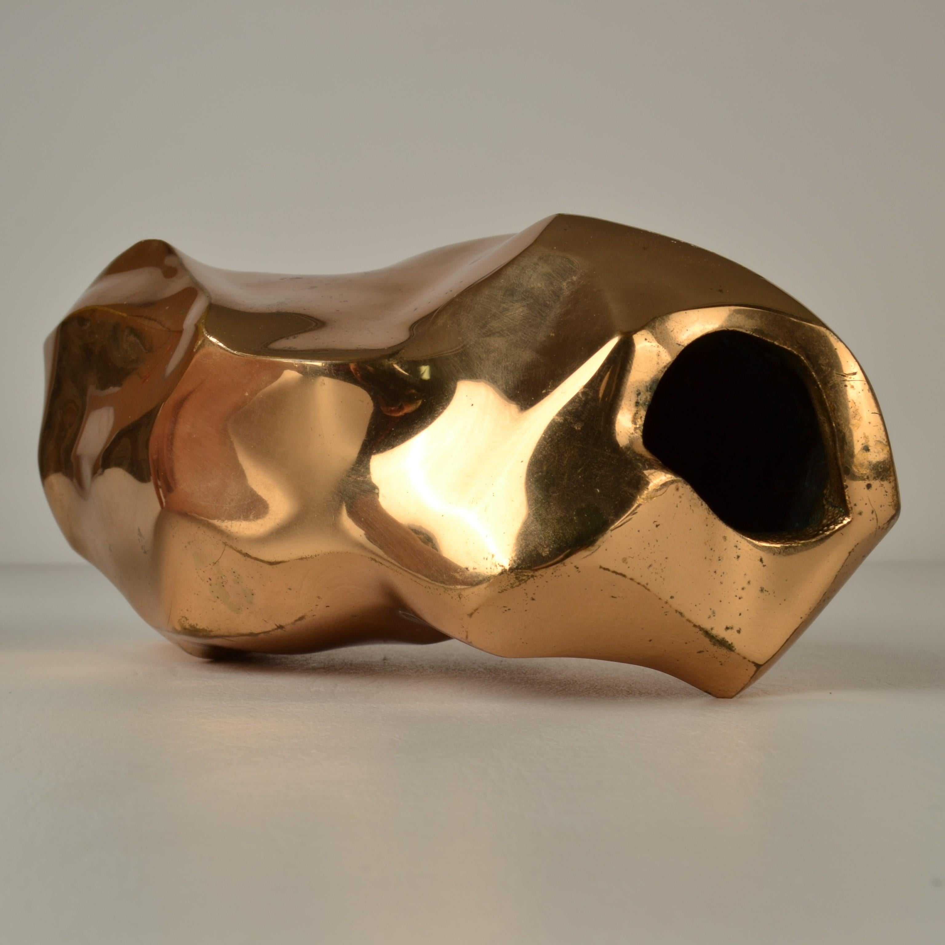 Skulpturale Bronzevase von Michel Jaubert im Angebot 3