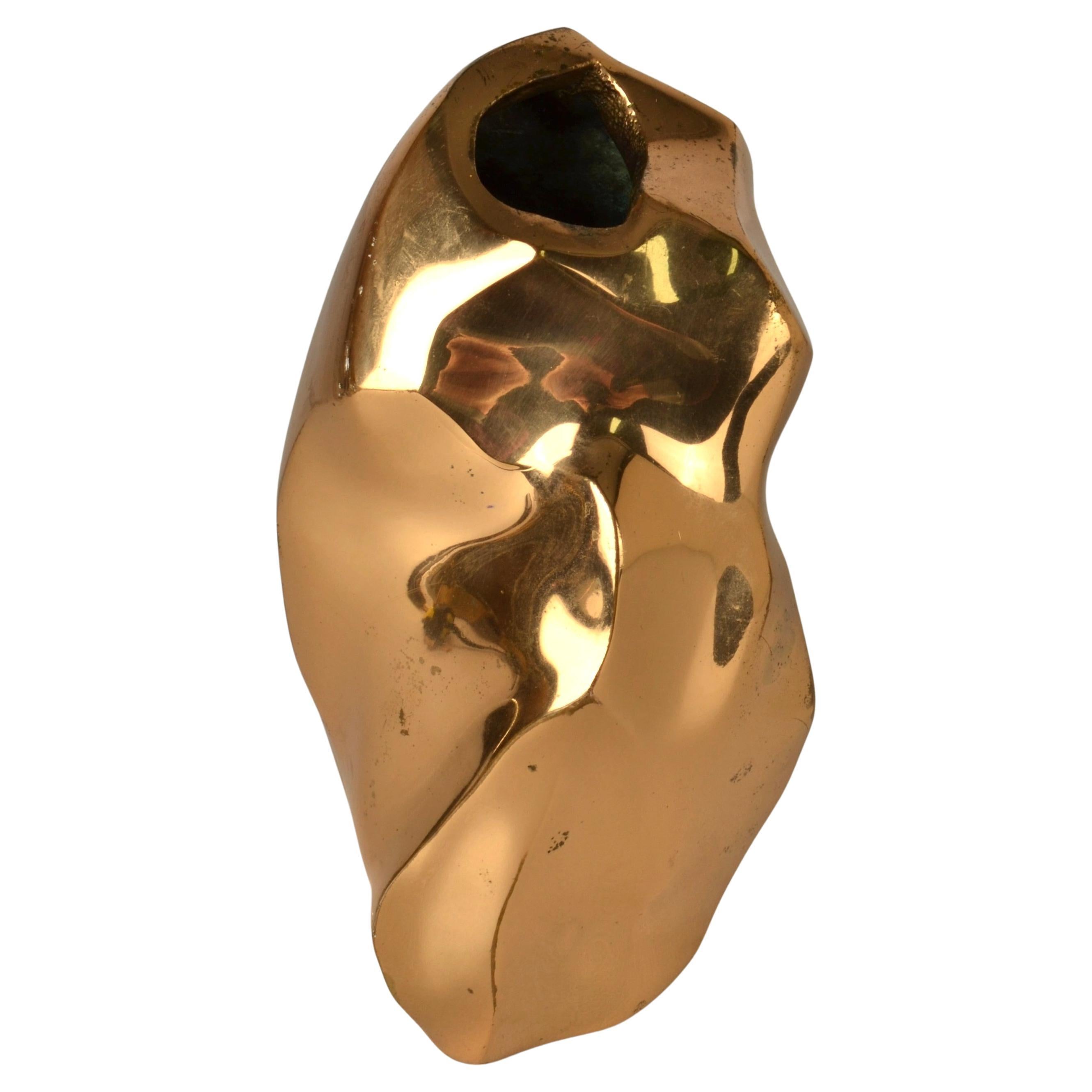 Skulpturale Bronzevase von Michel Jaubert