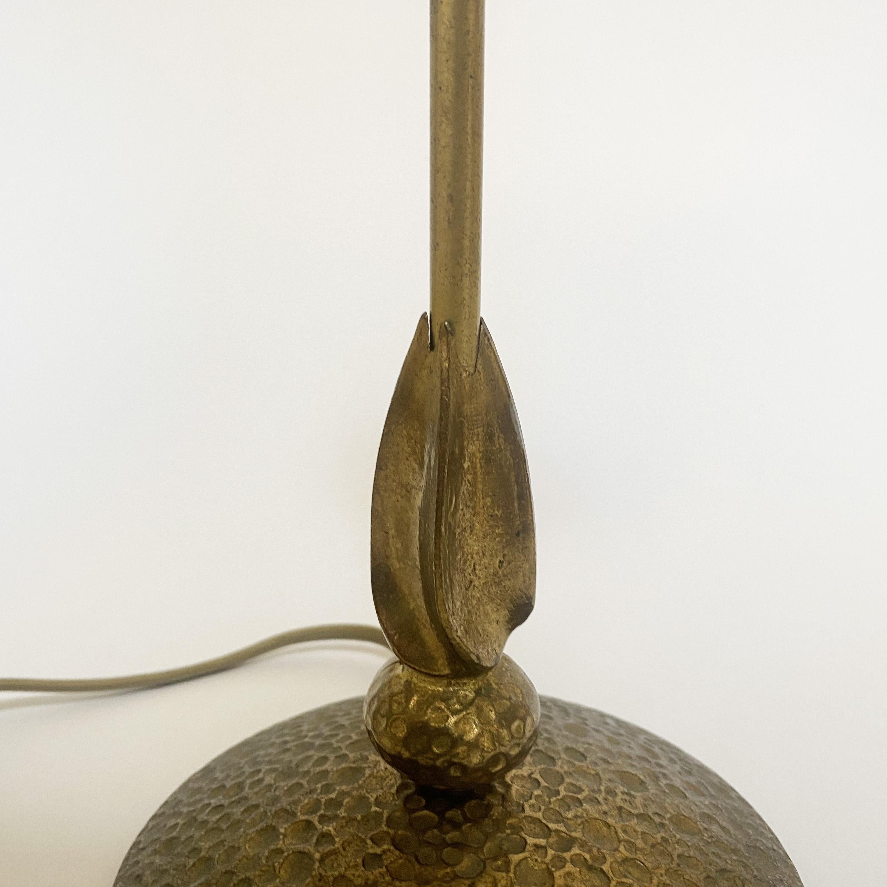 Sculptural Brutalist Brass Lamp, Style of Fondica or Lucien Gau, France, 1990s In Good Condition In Lille, FR
