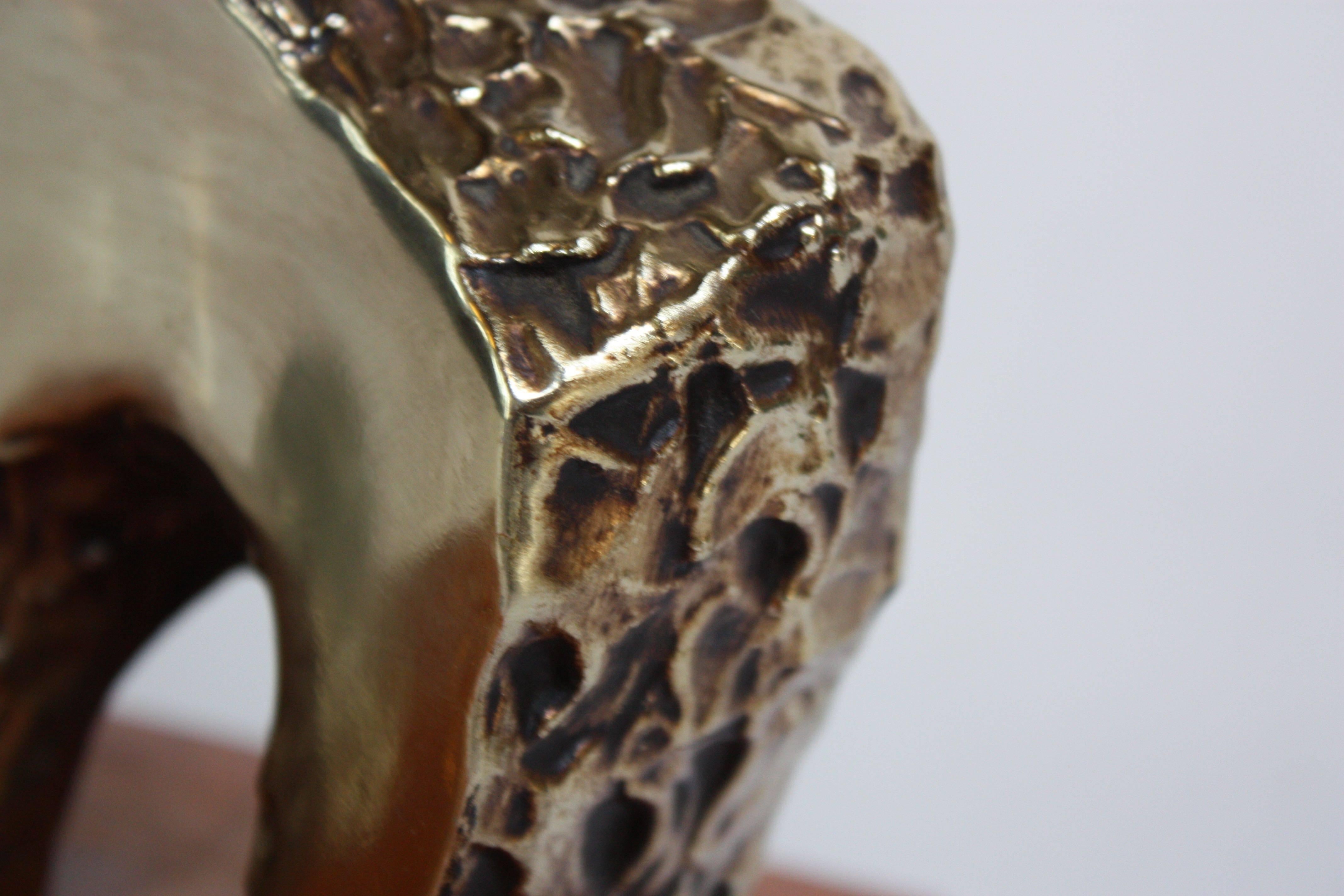 Sculptural Brutalist Brass Table Lamp by Laurel by Richard Barr 2