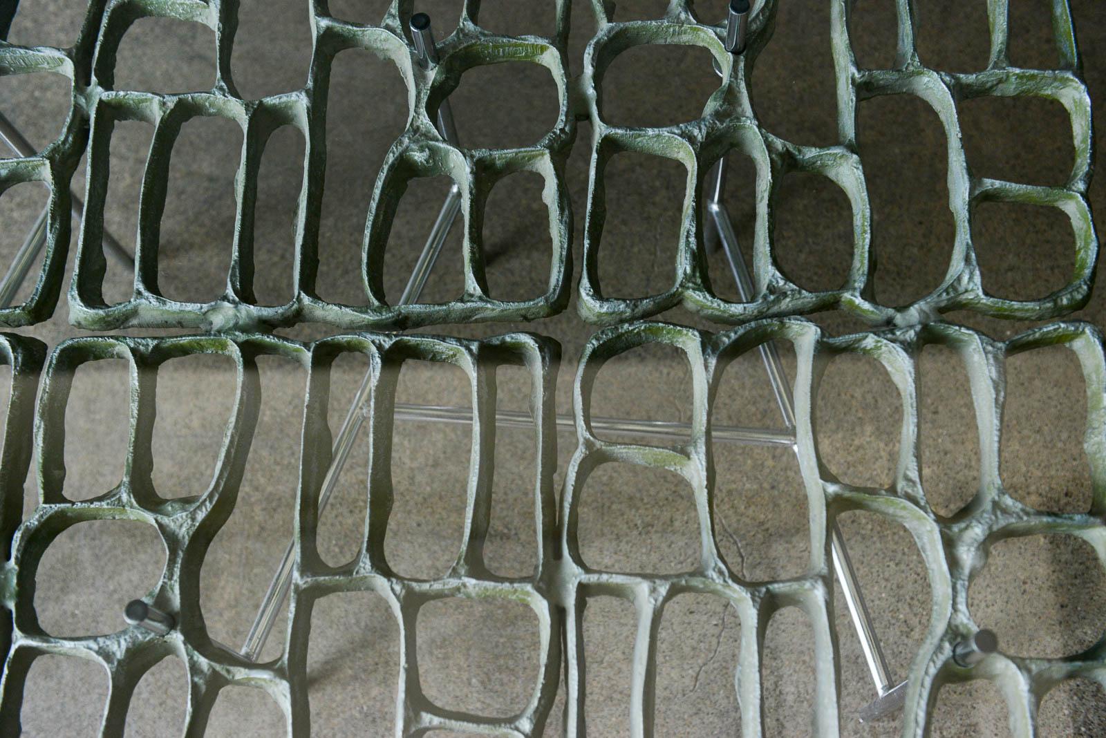 Sculptural Brutalist Coffee Table by Artist Donald Drumm, circa 1970 2