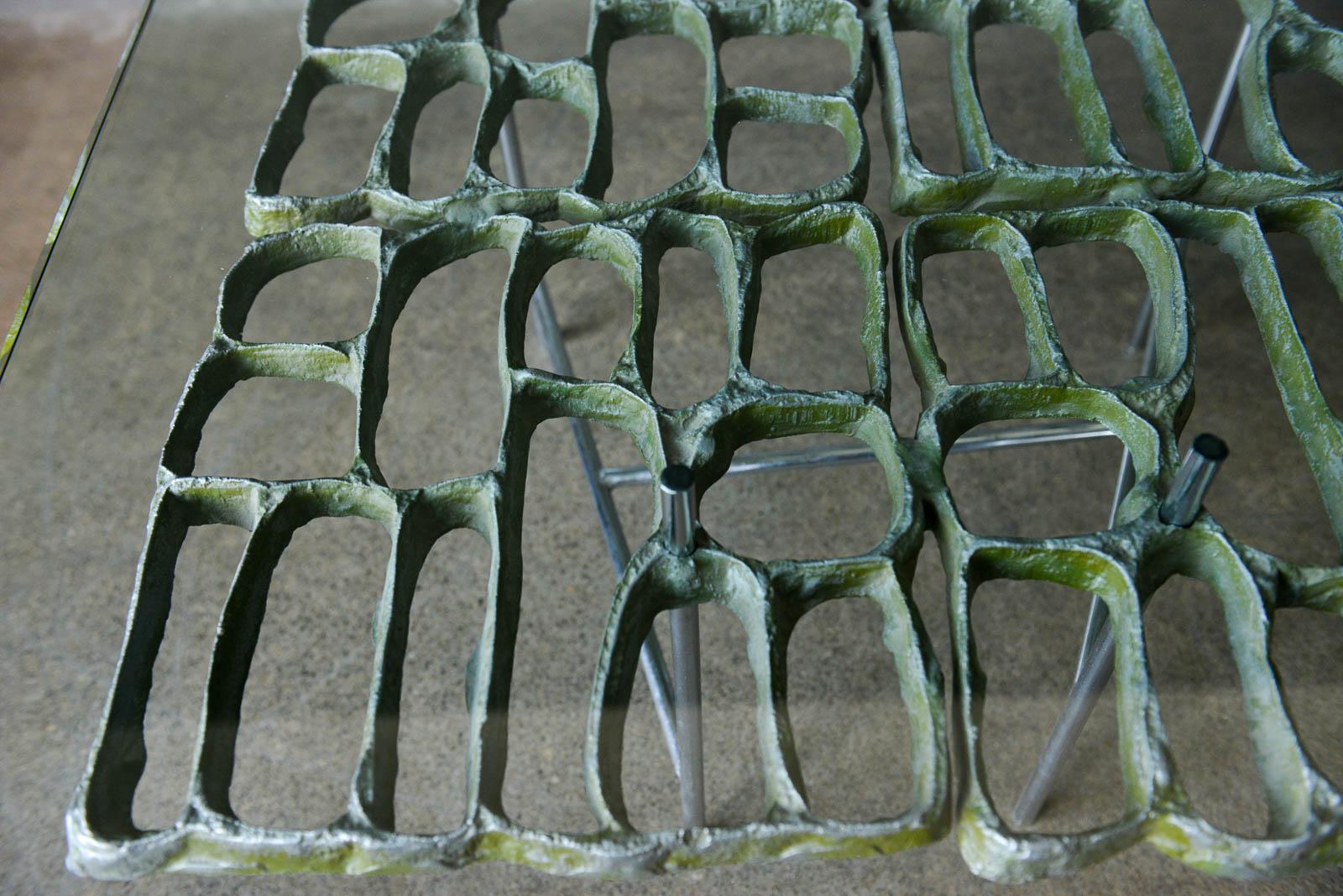 Sculptural Brutalist Coffee Table by Artist Donald Drumm, circa 1970 3