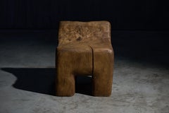 Sculptural Brutalist Hand-Carved Chair, France, 2024