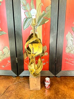 Sculptural Brutalist Lamp by the Laurel Lamp Mfg. Company