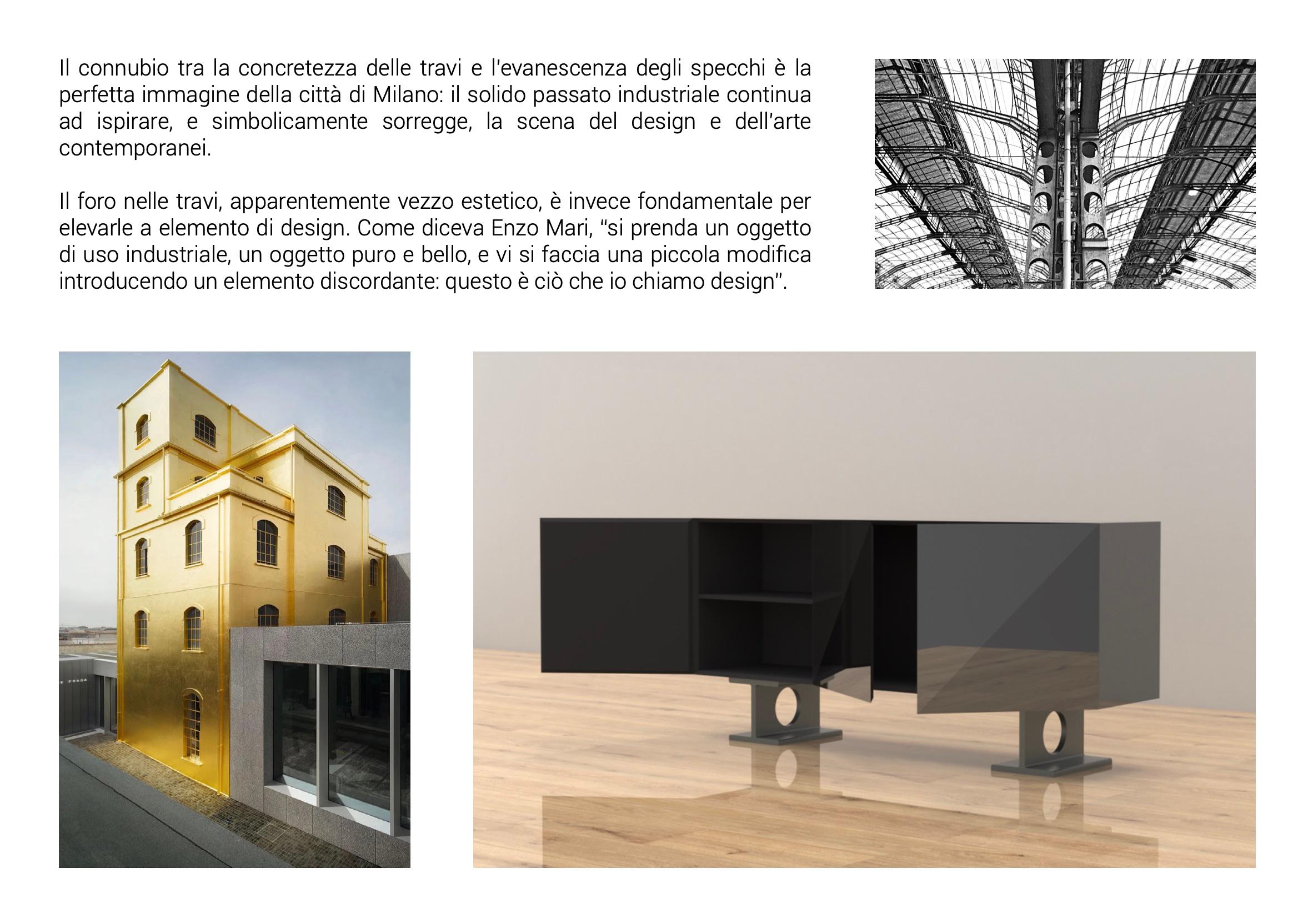 Armoire murale brutaliste Spinzi Milan, design industriel de collection en vente 6