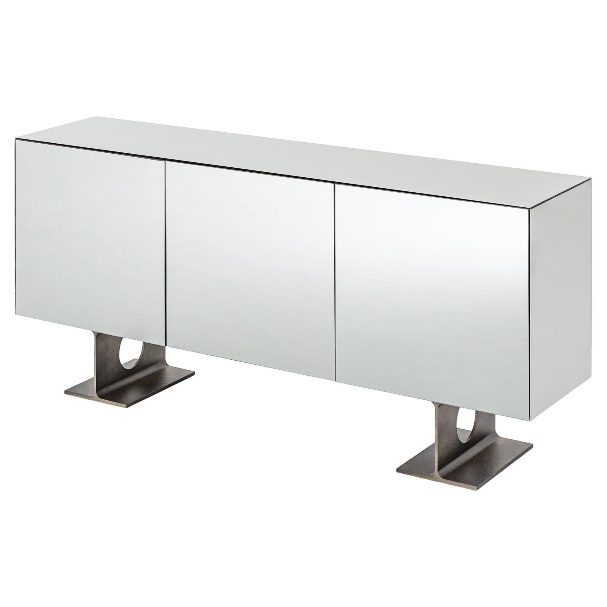 Armoire murale brutaliste Spinzi Milan, design industriel de collection en vente