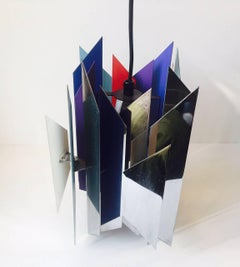 Sculptural Brutalist Pendant Lamp 'Tivoli' by Simon P. Henningsen for Lyfa, 1962