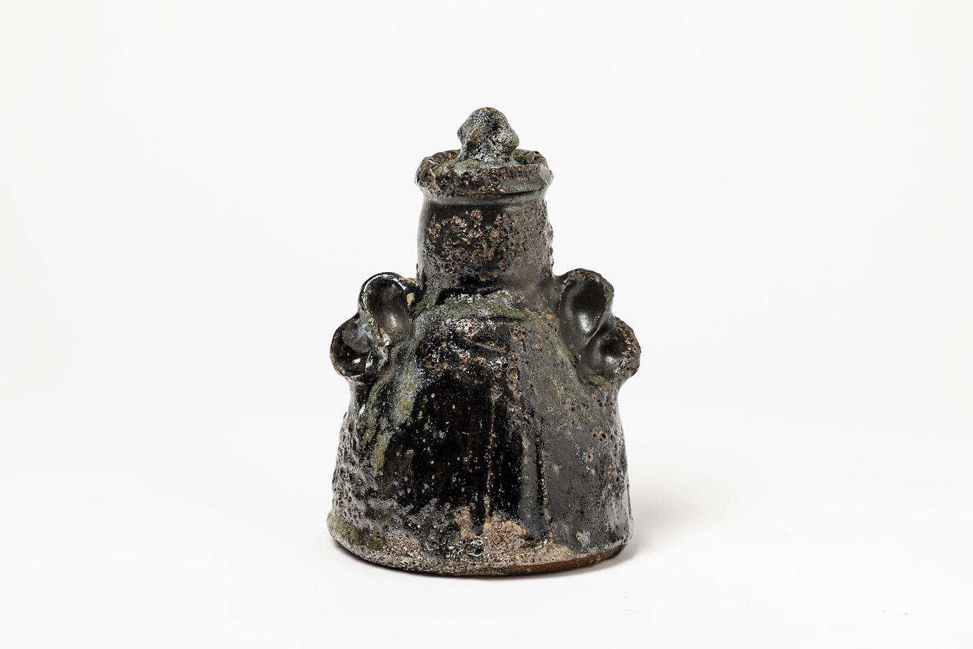 Sculptural Brutalist Pot by Hans Vangso Danish Artist 3