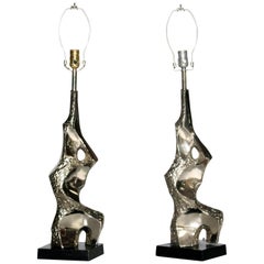 Sculptural Brutalist Torso Lamps
