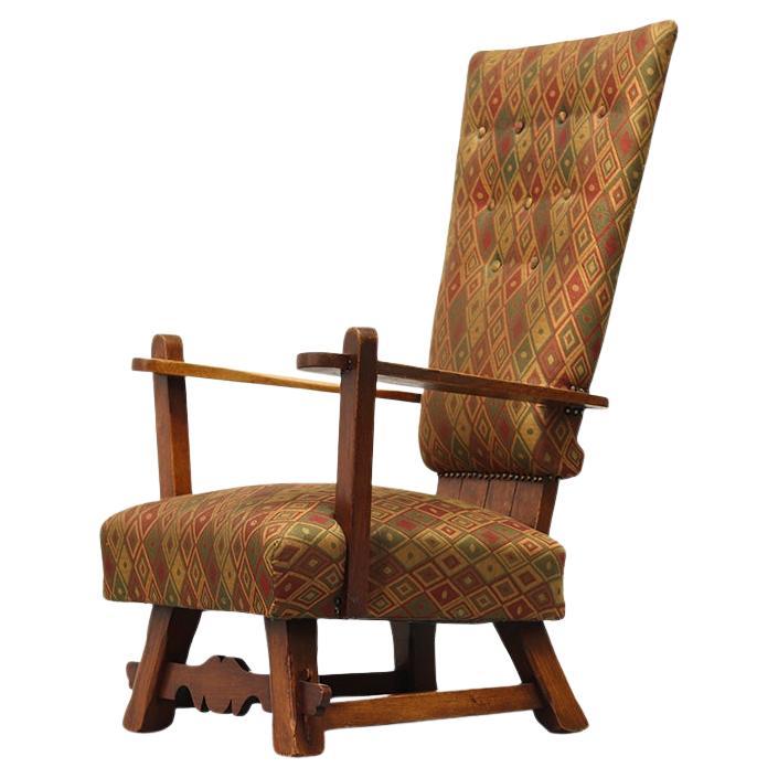 Sculptural Brutalist Vintage Lounge Chair