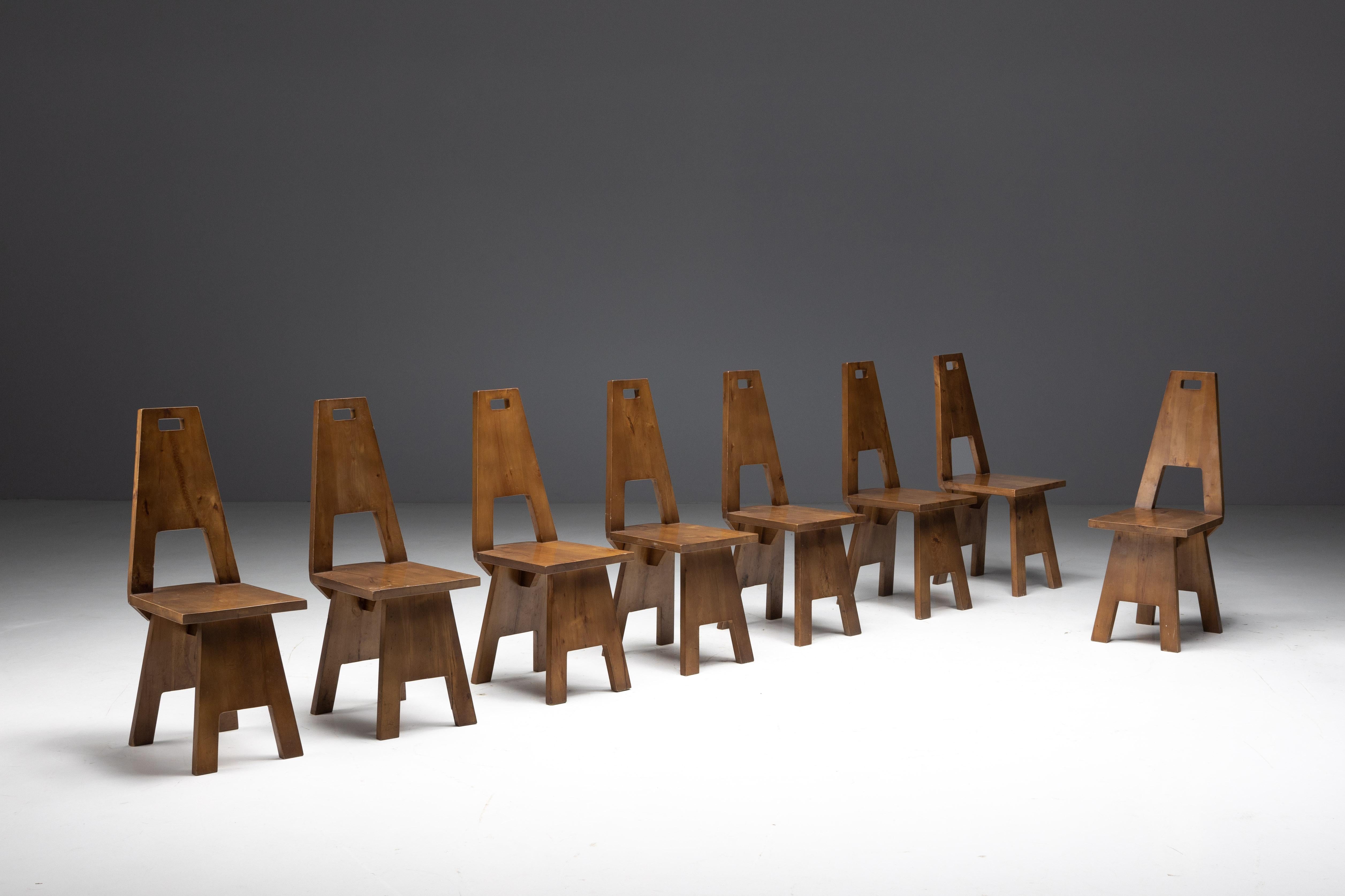 Sculptural Brutalist Wabi Sabi Chairs, Netherlands, 1960s For Sale 2