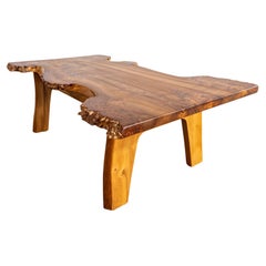Sculptural Burl Wood Coffee Table by Söwe Konst, Sweden, 1970s