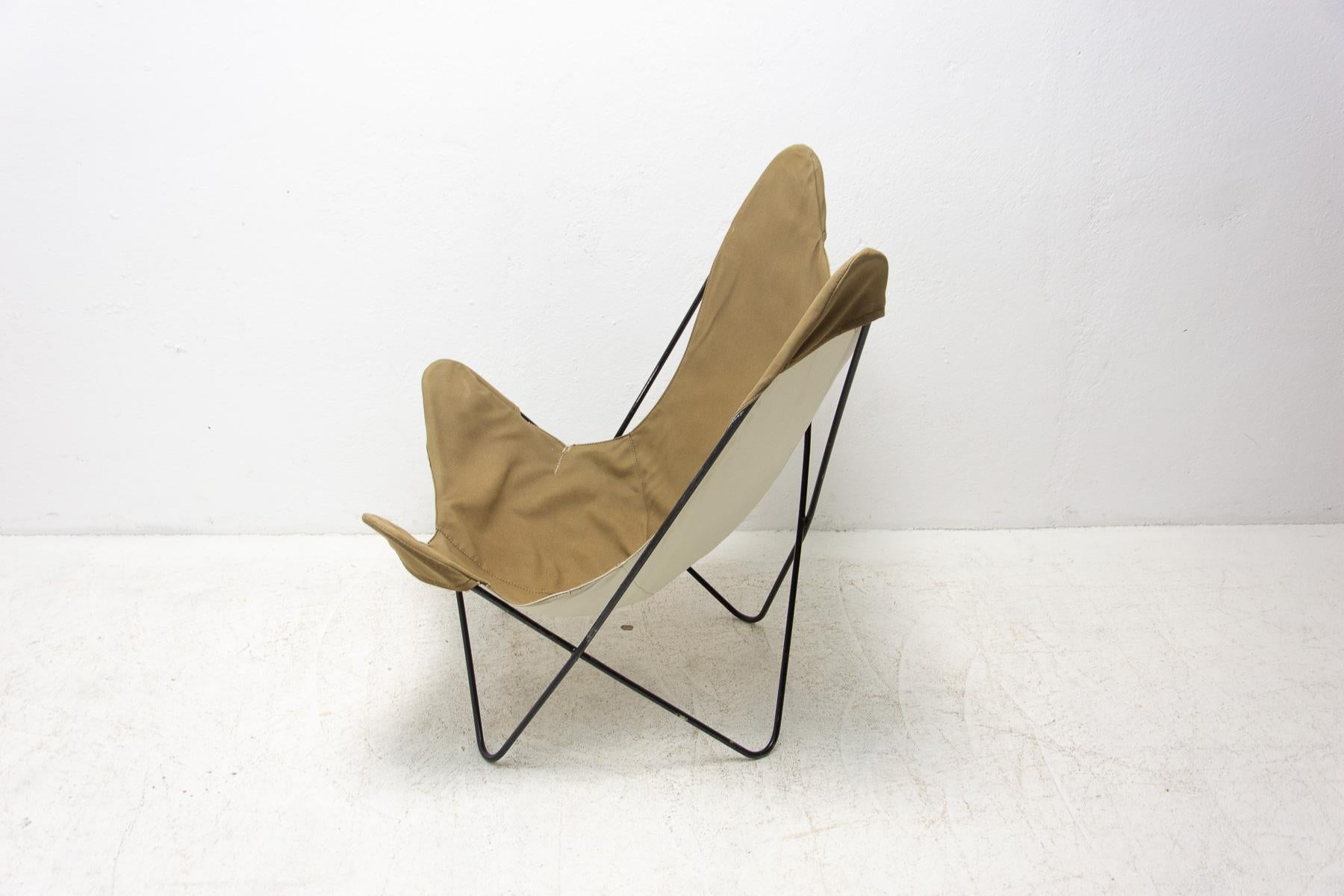 20th Century Sculptural Butterfly Chair Originaly Designed by Jorge Ferrari-Hardoy