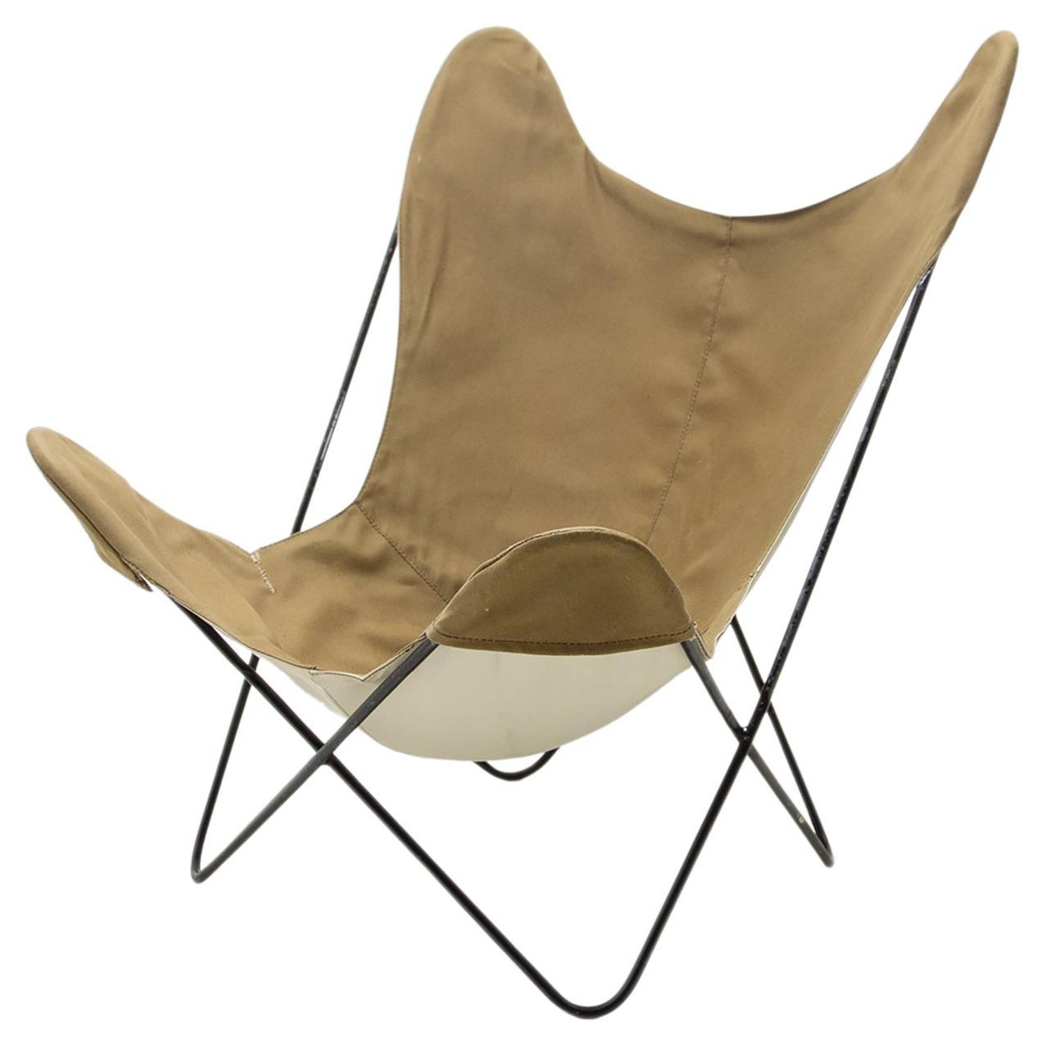 Sculptural Butterfly Chair Originaly Designed by Jorge Ferrari-Hardoy For  Sale at 1stDibs