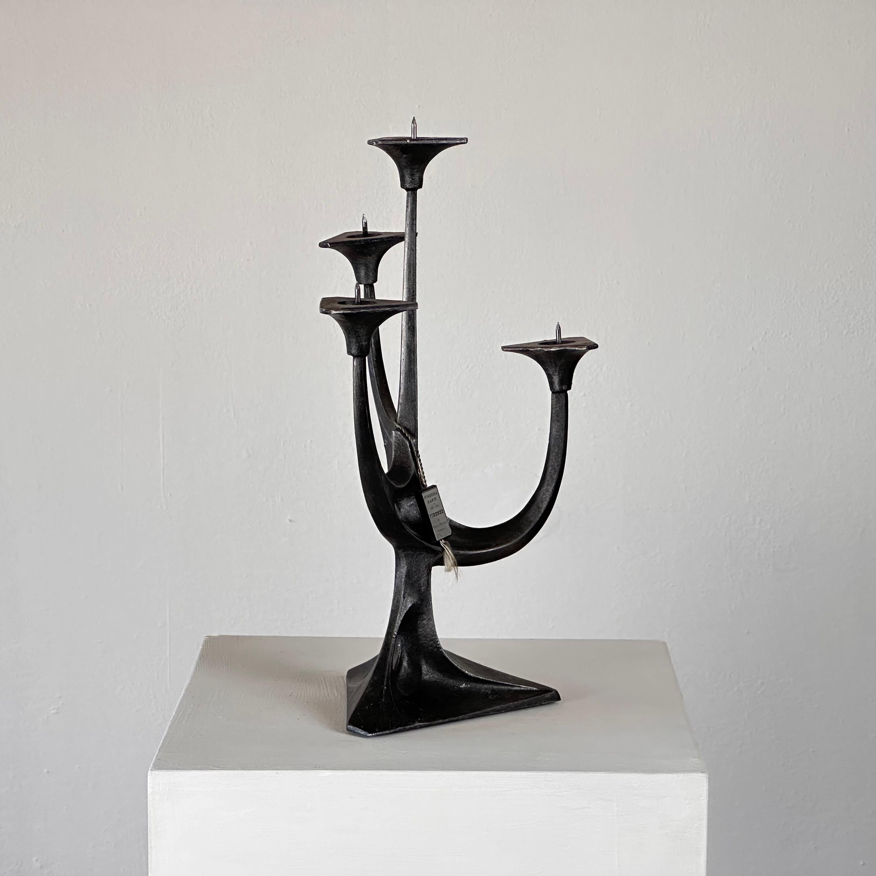 Fait main Chandeliers sculpturaux de Mauro Manetti pour la Fonderia d'Arte Firenze, années 1960 en vente